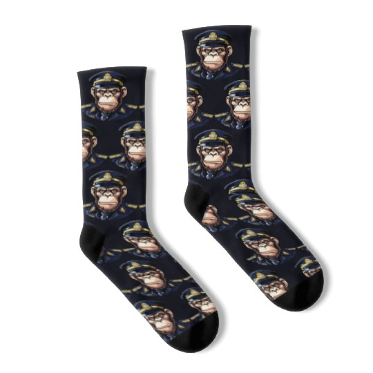 Chimpanzee policeman Socks