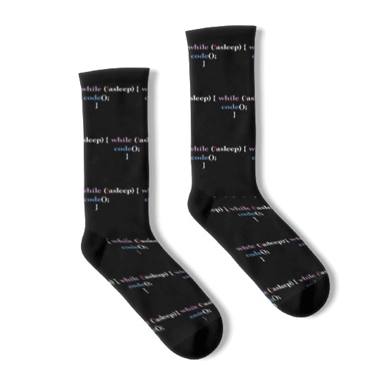 Programming Code Computer Science Funny Programmer Socks