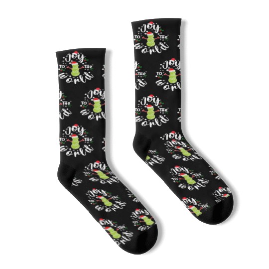 Christmas Tennis Joy To The World Funny Tennis Socks