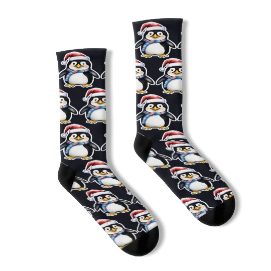 Christmas penguin Socks
