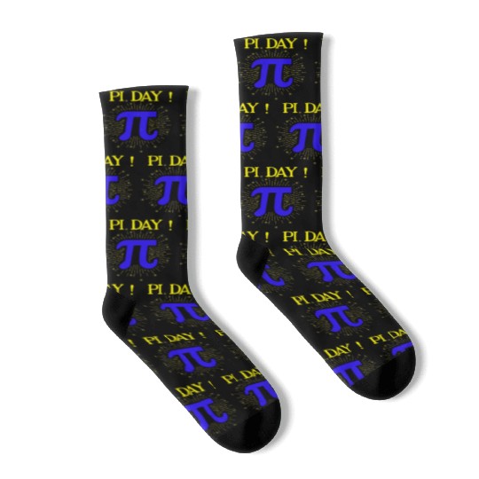 3.14 Math Teacher Pi National Day Socks Geek Nerd