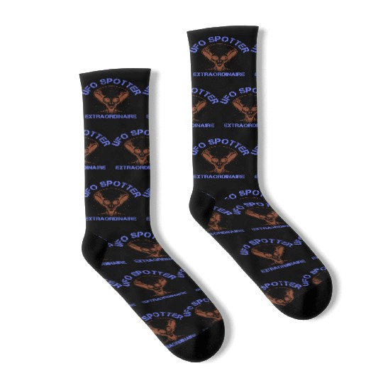Alien, Aliens, UFO, UAP, Space Unknown Flight Socks