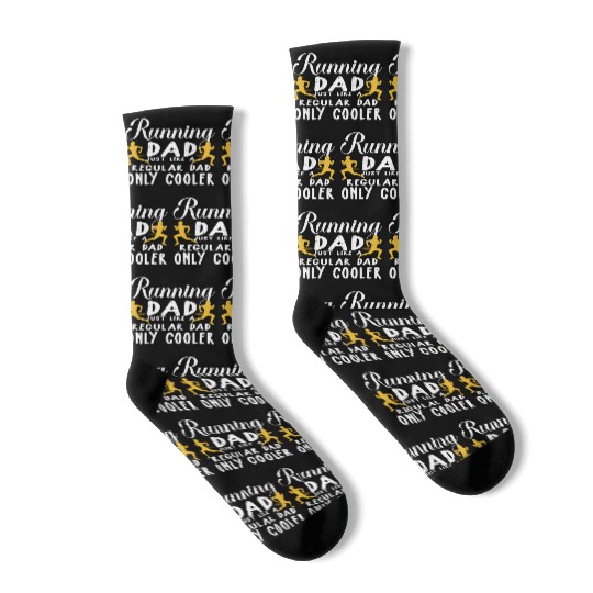Funny Running For Men Dad Marathon Runner Coach Ma Socks