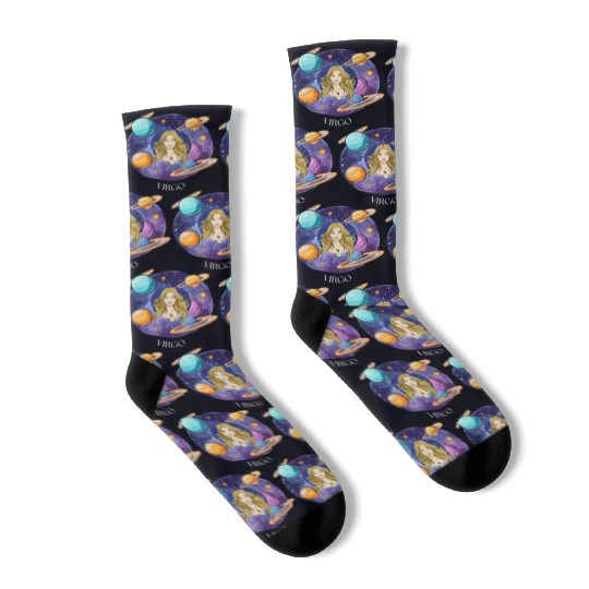 Virgo zodiac sign Socks
