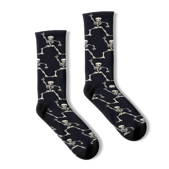 Dancing skeleton Socks