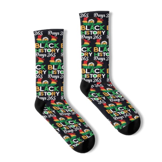 365 Days Black History Socks