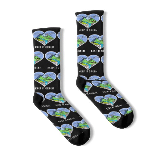 Environment keep it green Socks