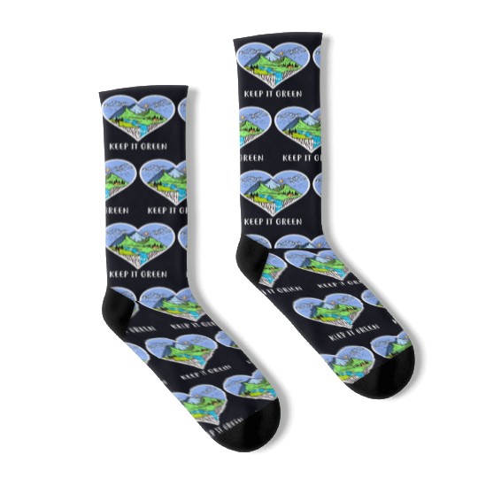 Environment keep it green Socks
