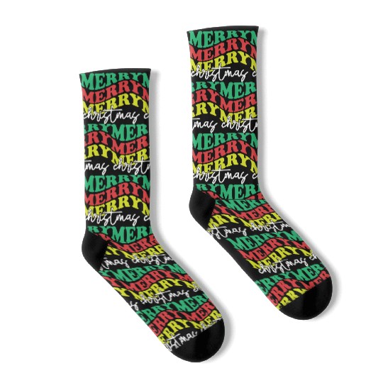 Merry merry merry Christmas, Xmas Design Socks