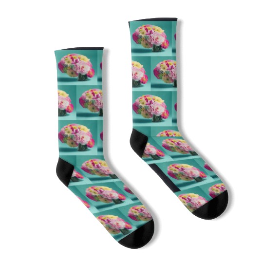 Default flowers brains spring 0 Socks