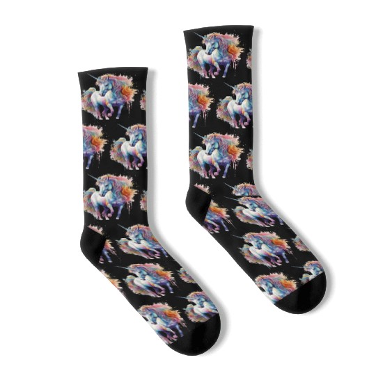Enchanting 3D Unicorn Delightful Design! Socks