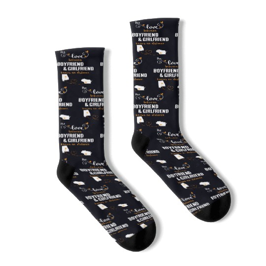 Love Between BF And GF Albm To Wisconsin Gift Socks