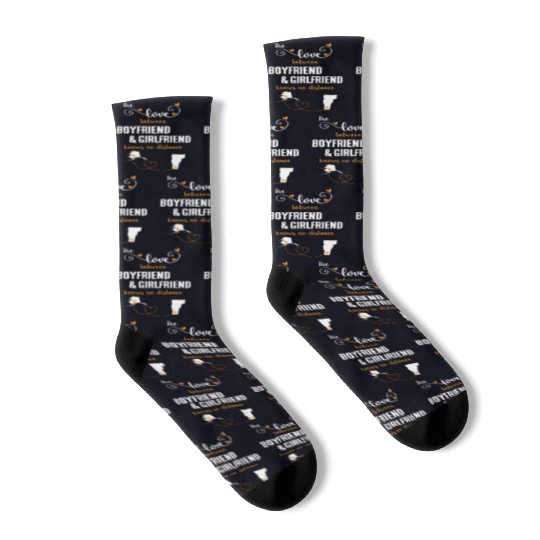 Love Between BF And GF Alaska To Vermont Gift Socks