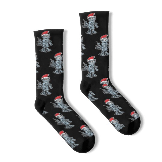 25 Hour Holiday Radio Show robot solo Socks
