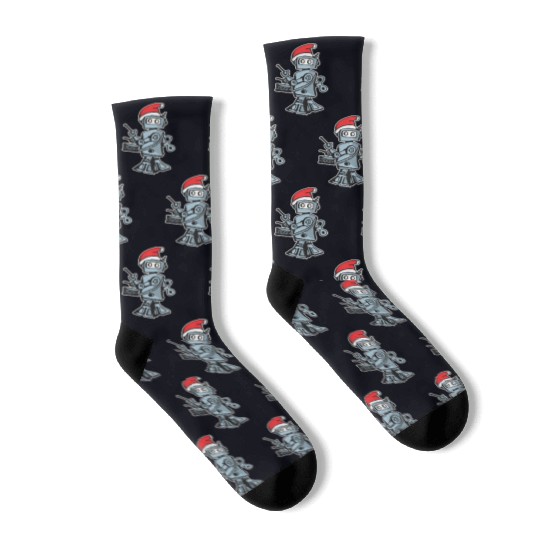 25 Hour Holiday Radio Show robot solo Socks