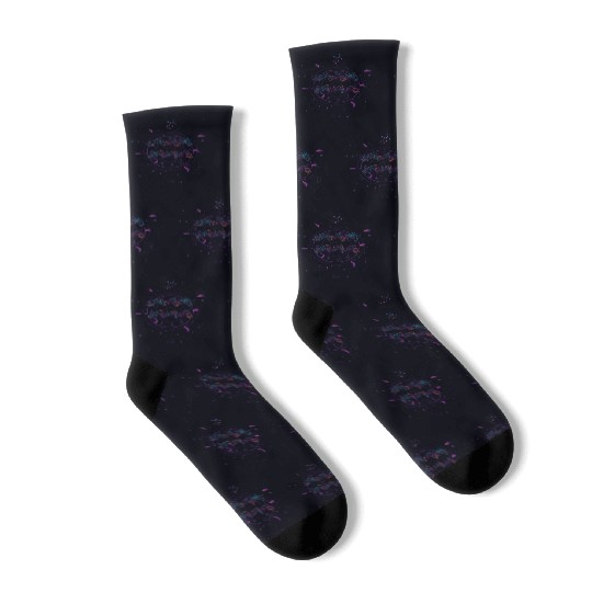 Aquarius Floral Zodiac Harmony Socks