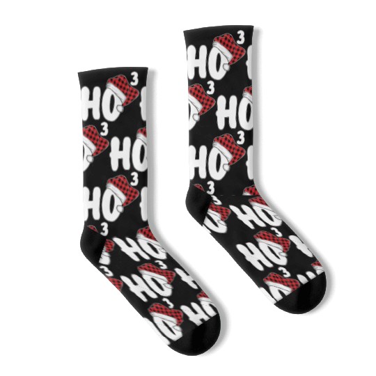 Ho Ho Ho Cheer Socks: Spread Joy with Santa's Style