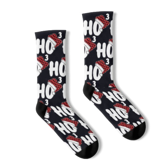 Ho Ho Ho Cheer Socks: Spread Joy with Santa's Style