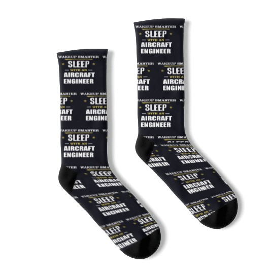 Wakeup Smarter Sleep WIth Aircraft Assembler Gift Socks