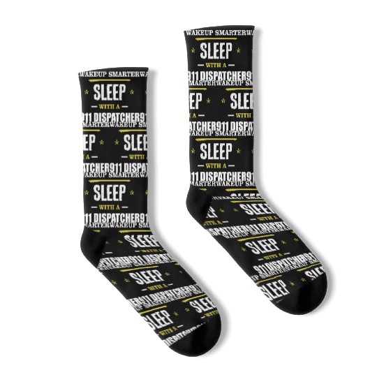 Wakeup Smarter Sleep WIth 911 Dispatcher Gift Socks