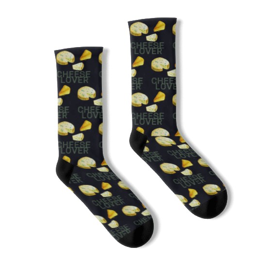 Cheese lover day good time holiday simple life Socks