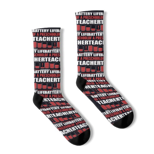 Preschool Teacher Funny Teacher Gift Socks