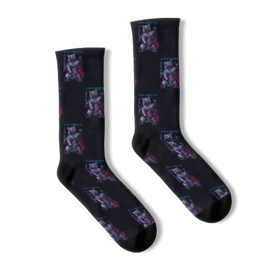 Hey Bear Painting Socks