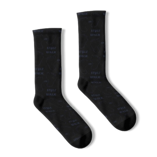 Walk in style - Navy Blue Socks