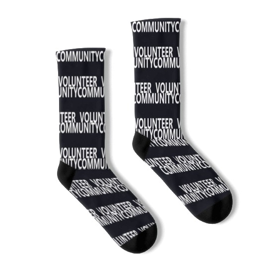 Community Volunteer Volunteering Staff Event Group Socks