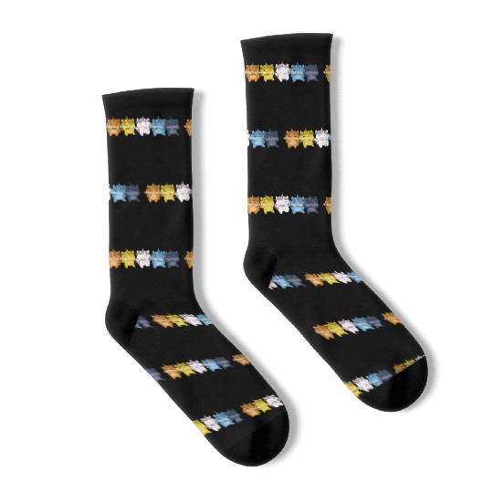 Aroace Flag Pride Lgbtq Cute Unicorn Socks