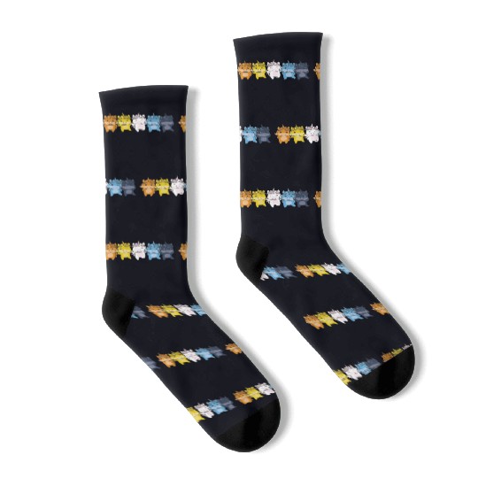 Aroace Flag Pride Lgbtq Cute Unicorn Socks