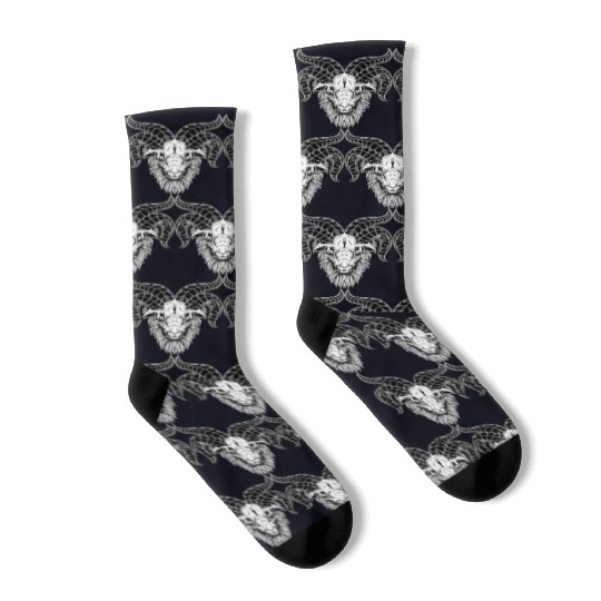 Devil Baphomet Goat Head Socks