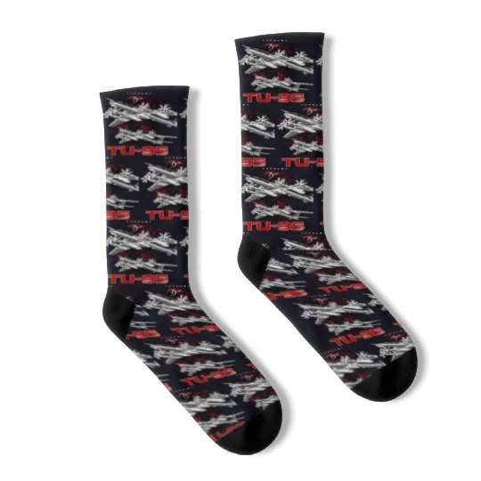 Tupolev TU-95 Heavy Russian Bomber Aircraft Socks