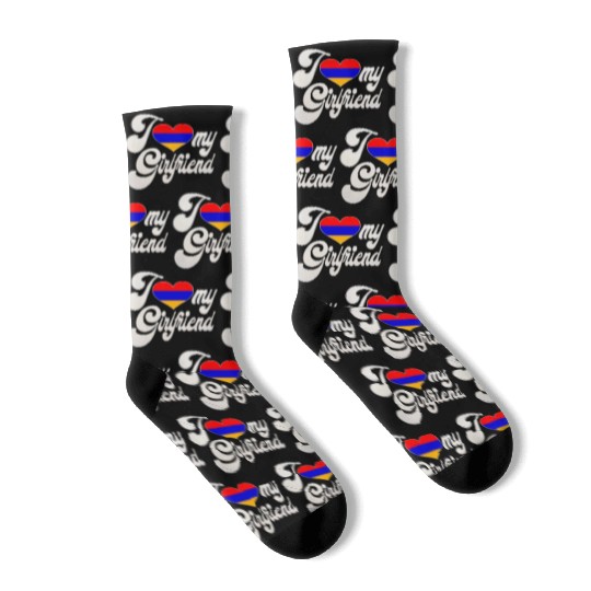 ArmeniaI Love My Armenian Girlfriend Socks