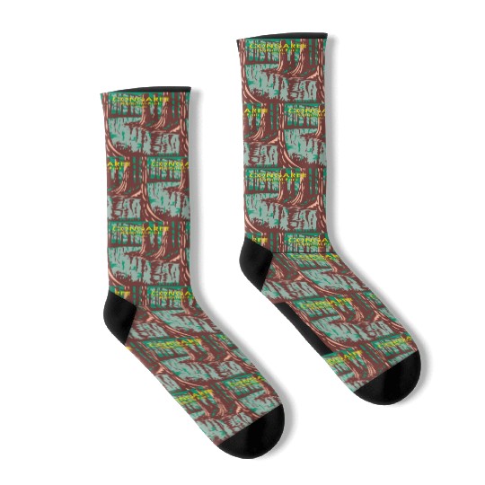 Congaree National Park South Carolina Vintage Socks