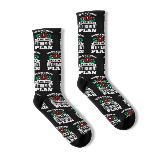 Retirement plan Gambling Poker Player Socks
