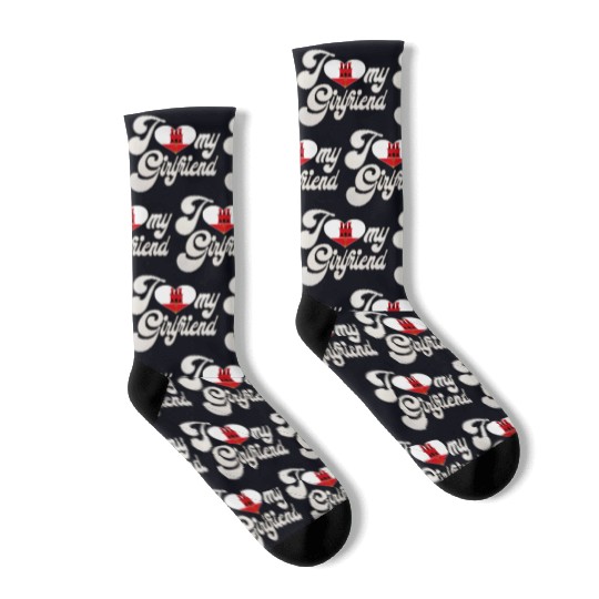GibraltarI Love My Gibraltar Girlfriend Socks