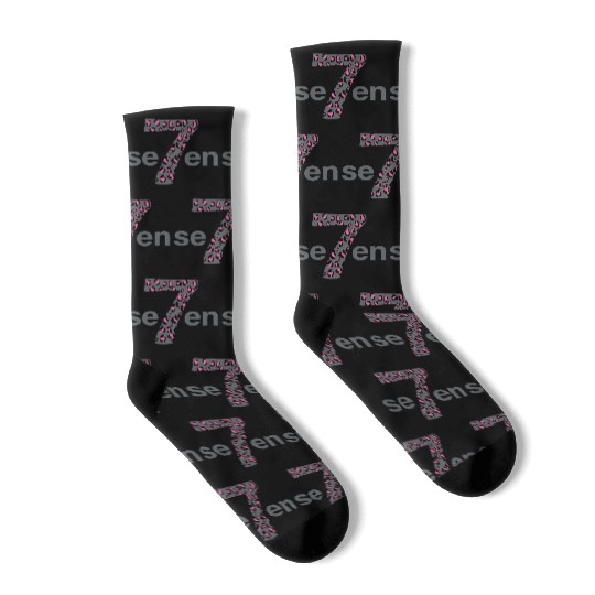 Seven in pink animal print Socks