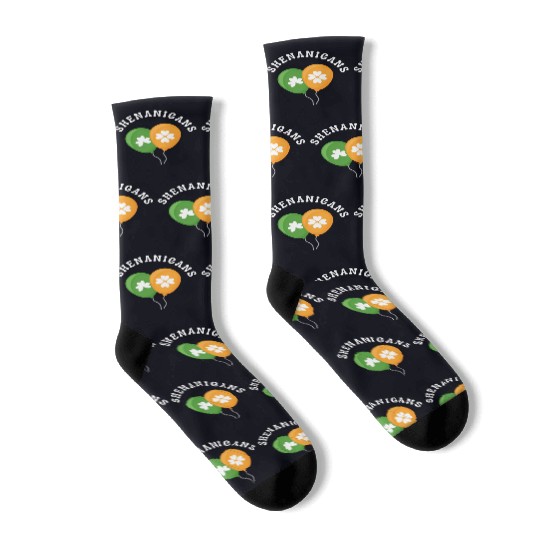 St Patricks Shenanigans St Patricks Day for Women Socks