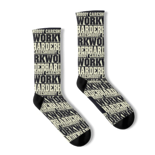 Nobody Cares Work Harder Fitness Workout Gym Socks