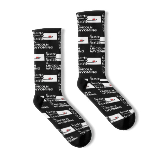 Lincoln County Wyoming Is Where My Heart IsGift Socks