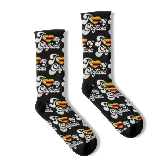 ZimbabweI Love My Zimbabwean Girlfriend Socks