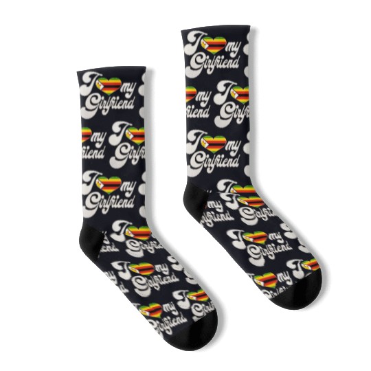 ZimbabweI Love My Zimbabwean Girlfriend Socks