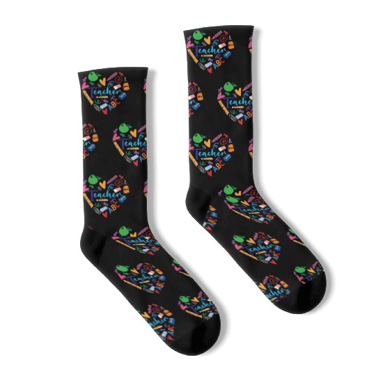 teacher school lover Socks