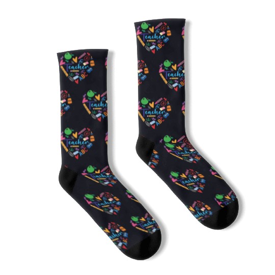 teacher school lover Socks