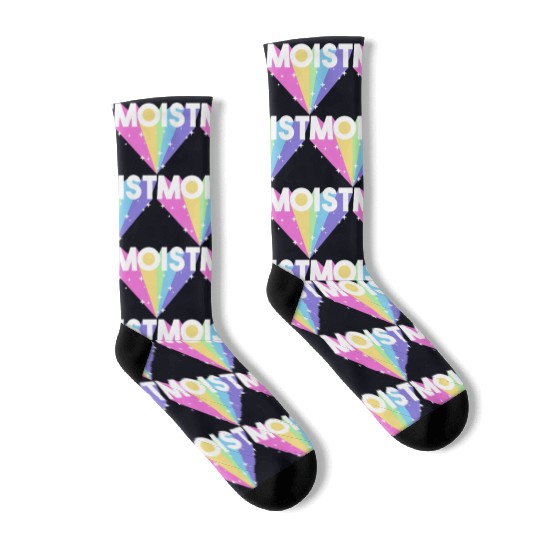Moist Funny Meme Offensive Weird Cool Hilarious Socks