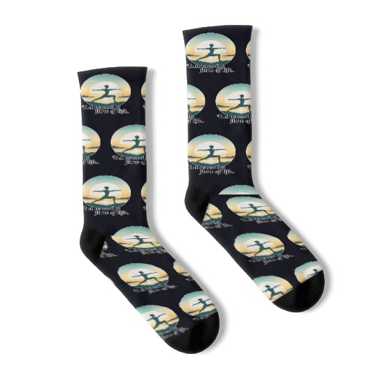 Sunrise Yoga Pose Socks