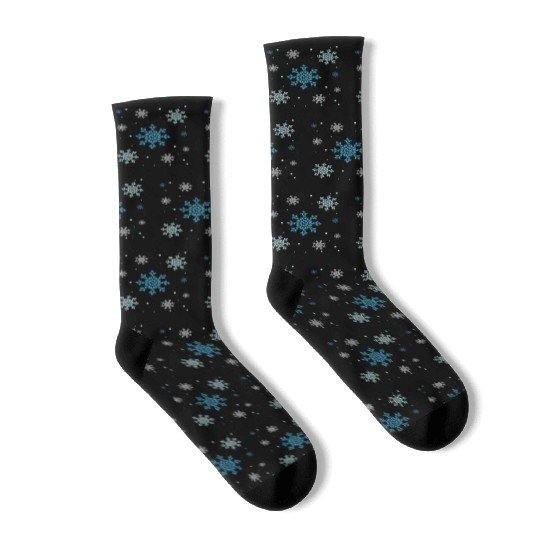 Ice skating Snowflakes ice skates Socks