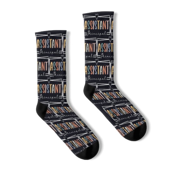 Assistant Principal Teacher Bright Assistant Teach Socks