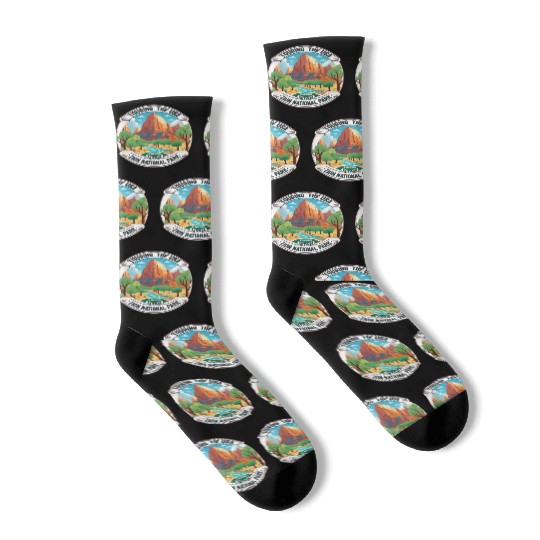 Touring The USA : Zion National Park Socks